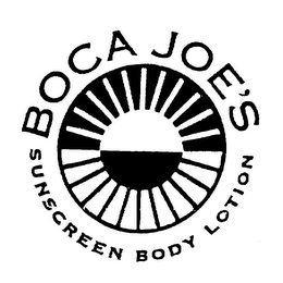 BOCA JOE'S SUNSCREEN BODY LOTION logo