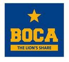 BOCA THE LION'S SHARE logo