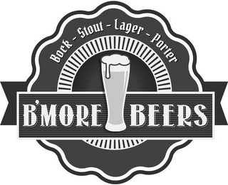 BOCK STOUT LAGER PORTER B'MORE BEERS logo