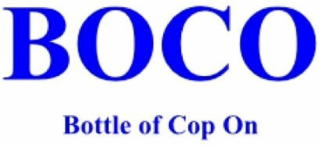 BOCO BOTTLE OF COP ON logo