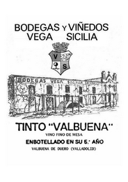 BODEGAS Y VIÑEDOS VEGA SICILIA VS BODEGAS VEGA SICILIA TINTO "VALBUENA" VINO FINO DE MESA ENBOTELLADO EN SU 5 AÑO VALBUENA DE DUERO (VALLADOLID) logo