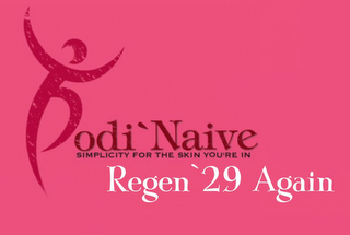 BODI` NAIVE SIMPLICITY FOR THE SKIN YOU'RE IN REGEN `29 AGAIN logo