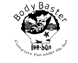 BODY BASTER BEE SAFE COMPLETE FUN UNDER THE SUN logo