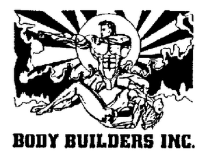 BODY BUILDERS INC. "THE LEADERS IN HEALTH AND FITNESS FOR MEN AND WOMEN" logo