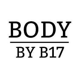 BODY BY B17 logo