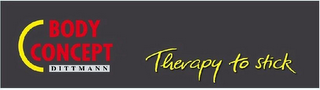 BODY CONCEPT DITTMANN THERAPY TO STICK logo
