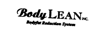 BODY LEAN INC BODYFAT REDUCTION SYSTEM logo