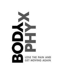 BODY PHYX LOSE THE PAIN AND GET MOVING AGAIN logo