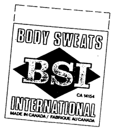 BODY SWEATS INTERNATIONAL BSI logo