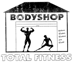 BODYSHOP TOTAL FITNESS WHERE BETTER BODIES ARE BUILT logo
