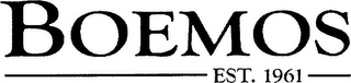 BOEMOS EST. 1961 logo