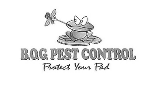 B.O.G. PEST CONTROL PROTECT YOUR PAD logo