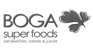 BOGA SUPER FOODS SANDWICHES, SALADS & JUICES logo