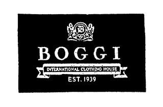 BOGGI INTERNATIONAL CLOTHING HOUSE EST. 1939 logo