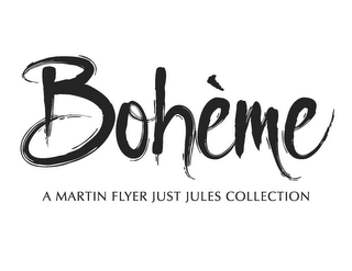 BOHEME A MARTIN FLYER JUST JULES COLLECTION logo