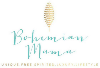 BOHEMIAN MAMA FREE SPIRITED. LUXURY. LIFESTYLE logo