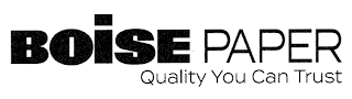 BOISE PAPER QUALITY YOU CAN TRUST logo