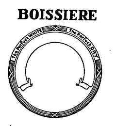 BOISSIERE THE PERFECT WHITE THE PERFECT DRY logo