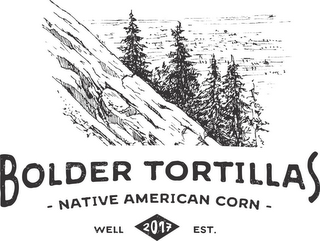 BOLDER TORTILLAS- NATIVE AMERICAN CORN- WELL 2017 EST. logo