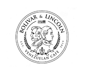 BOLIVAR & LINCOLN EST. VENEZUELAN CAFE 2019 logo