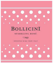 BOLLICINI SPARKLING ROSÉ IMPORTED WINE FROM ITALY logo