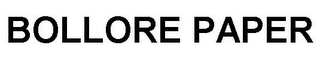BOLLORE PAPER logo