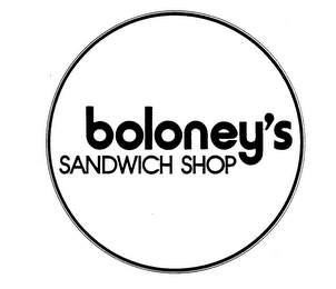 BOLONEY'S SANDWICH SHOP logo