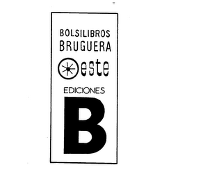 BOLSILIBROS BRUGUERA OESTE EDICIONES B logo