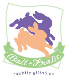 BOLT + FROLIC RABBITY GIFTABLES logo