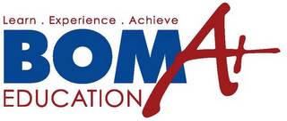 BOMA+ EDUCATION LEARN. EXPERIENCE. ACHIEVE logo