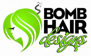 BOMB HAIR DESIGNS logo