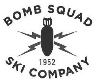 BOMB SQUAD 1952 SKI COMPANY logo