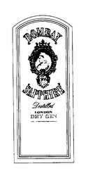 BOMBAY SAPPHIRE DISTILLED LONDON DRY GIN logo
