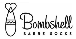 BOMBSHELL BARRE SOCKS logo