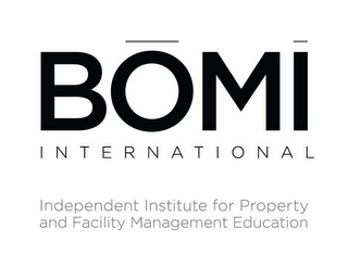 BOMI INTERNATIONAL INDEPENDENT INSTITUTE FOR PROPERTY AND FACILITY MANAGEMENT EDUCATION logo