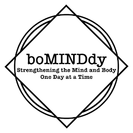BOMINDDY STRENGTHENING THE MIND AND BODY ONE DAY AT A TIME logo