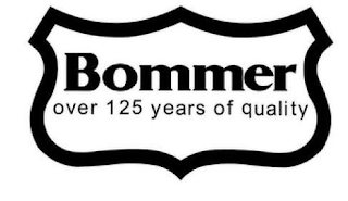 BOMMER OVER 125 YEARS OF QUALITY logo