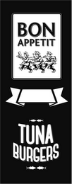 BON APPETIT TUNA BURGERS logo
