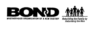 BOND, BROTHERHOOD ORGANIZATION OF A NEW DESTINY, REBUILDING THE FAMILY BY REBUILDING THE MAN logo