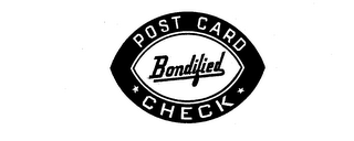 BONDIFIED POST CARD CHECK logo
