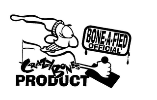 BONE-A-FIED OFFICIAL CRAZY BONES PRODUCT logo