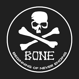 BONE BEGINNING OF NEVER ENDING logo
