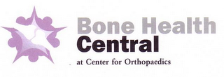 BONE HEALTH CENTRAL AT CENTER FOR ORTHOPAEDICS logo