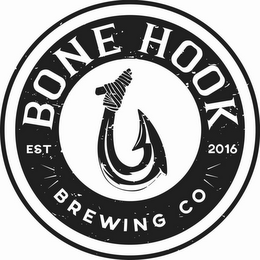 BONE HOOK BREWING CO EST 2016 logo