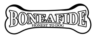 BONEAFIDE HONEST TO DOG logo