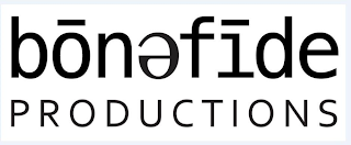BONEFIDE PRODUCTIONS logo