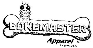 BONEMASTER APPAREL LAUGHLIN, U.S.A. logo