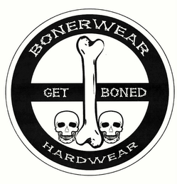 BONERWEAR HARDWEAR GET BONED logo
