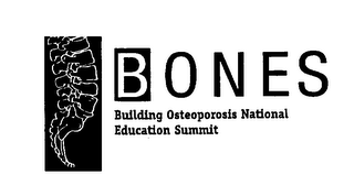 BONES BUILDING OSTEOPOROSIS NATIONAL EDUCATION SUMMIT logo