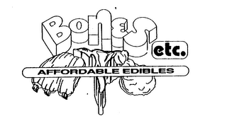 BONES ETC. AFFORDABLE EDIBLES logo